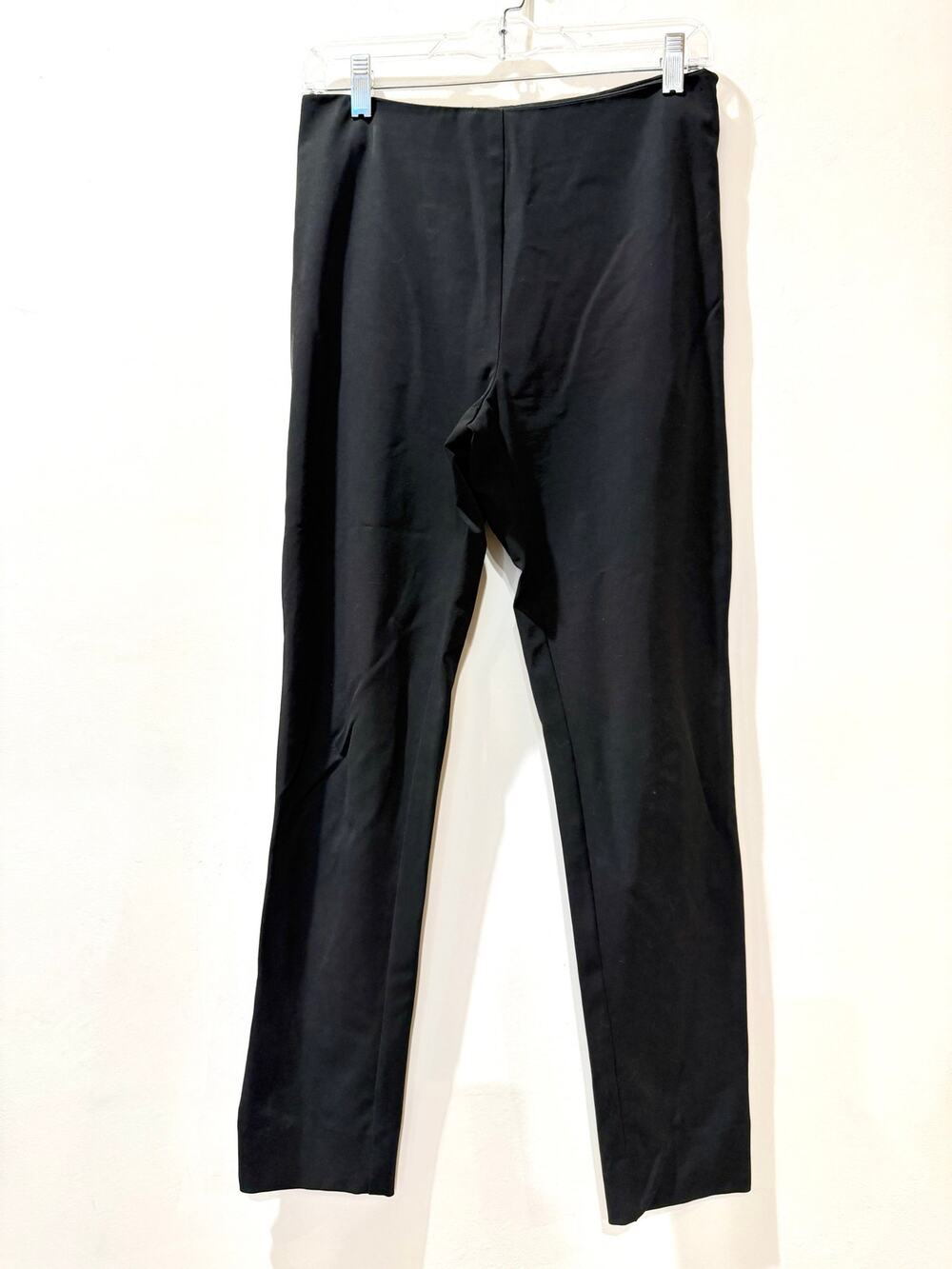 Jenne Maag Side Zip Slim Cigarette Ankle Pants Medium Black Stretch Slit